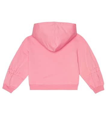 Sweat-shirt à capuche imprimé en coton mélangé | Monnalisa