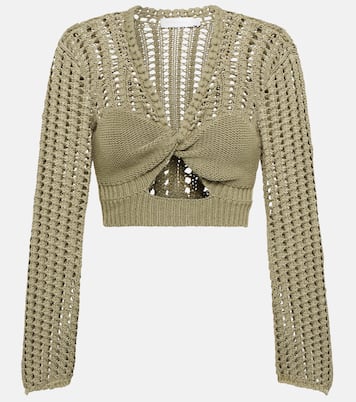 Cropped-Top Ralia aus Baumwolle und Leinen | Simkhai