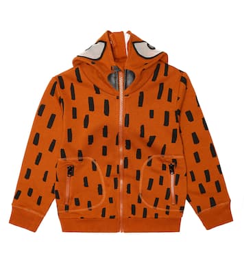 Felpa in cotone con stampa e cappuccio | Stella McCartney Kids