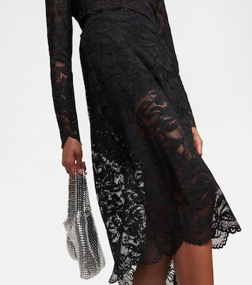 Midirock aus Spitze | Rabanne