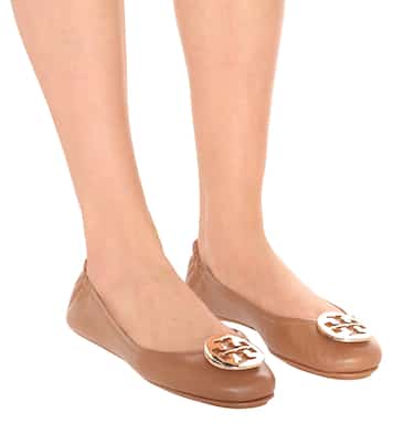 Minnie Travel leather ballet flats | Tory Burch