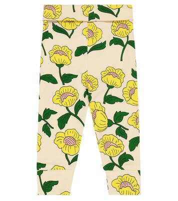 Baby Flowers cotton-blend leggings | Mini Rodini