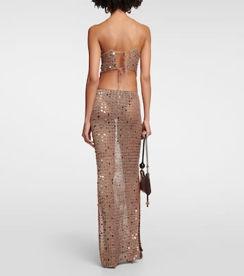 Maxikleid Morel mit Pailletten | Aya Muse
