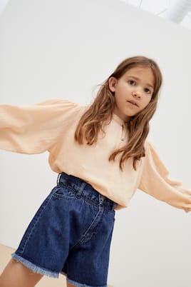 Allegria embroidered denim shorts | The New Society