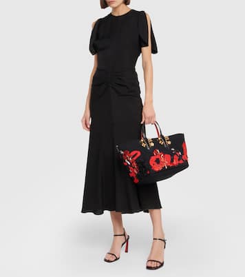 x Rossy de Palma Flamencaba Small embroidered tote bag | Christian Louboutin