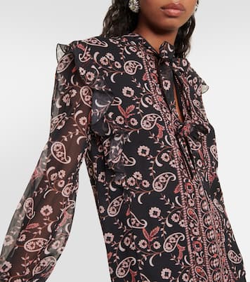 Bedruckte Bluse aus Seide | Giambattista Valli