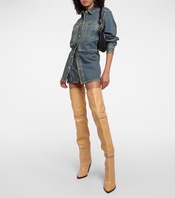 Lelodie leather over the knee boots | Isabel Marant