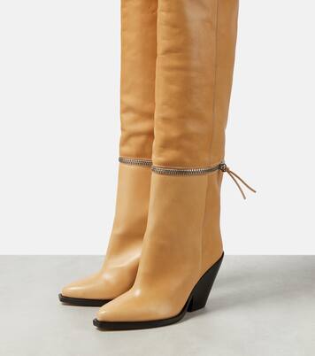 Lelodie leather over the knee boots | Isabel Marant