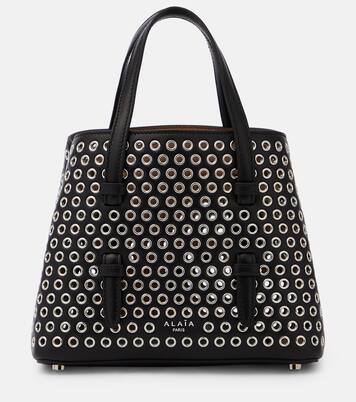 Mina 20 embellished leather tote bag | Alaïa
