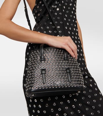 Mina 20 embellished leather tote bag | Alaïa