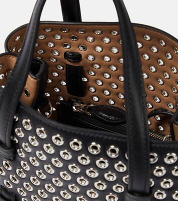 Mina 20 embellished leather tote bag | Alaïa
