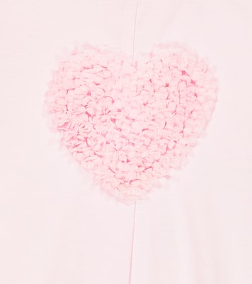 Embellished cotton jersey T-shirt | Monnalisa