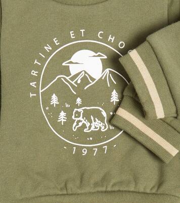 Baby printed cotton sweatshirt and sweatpants set | Tartine et Chocolat