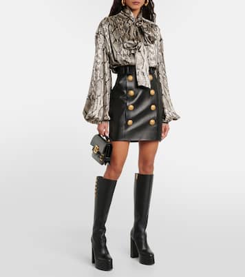 Schluppenbluse aus Seide | Balmain