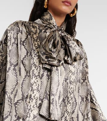 Schluppenbluse aus Seide | Balmain
