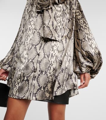 Schluppenbluse aus Seide | Balmain