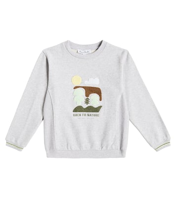 Besticktes Sweatshirt aus Baumwoll-Jersey | Tartine et Chocolat
