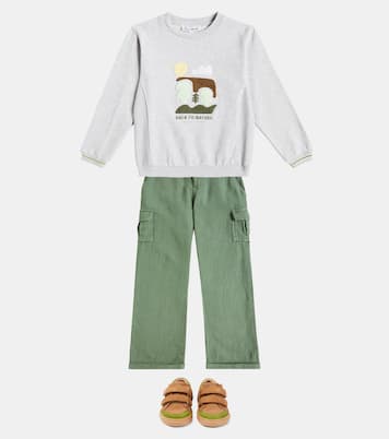 Besticktes Sweatshirt aus Baumwoll-Jersey | Tartine et Chocolat