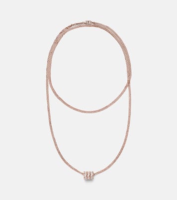 18kt rose gold necklace with diamonds | Suzanne Kalan