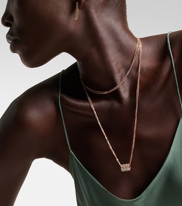 18kt rose gold necklace with diamonds | Suzanne Kalan