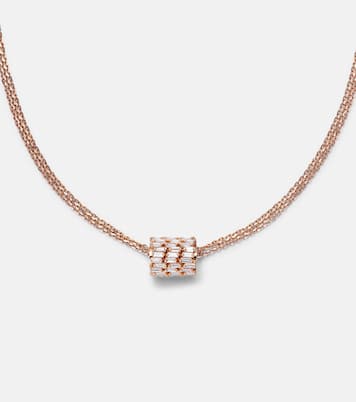 18kt rose gold necklace with diamonds | Suzanne Kalan