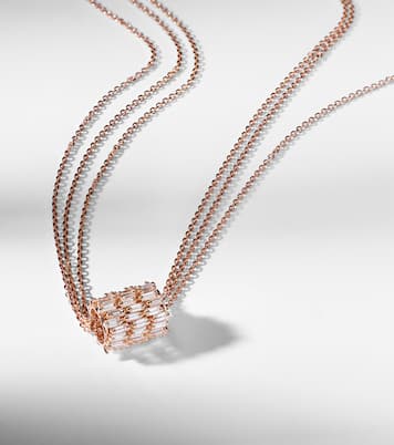 18kt rose gold necklace with diamonds | Suzanne Kalan