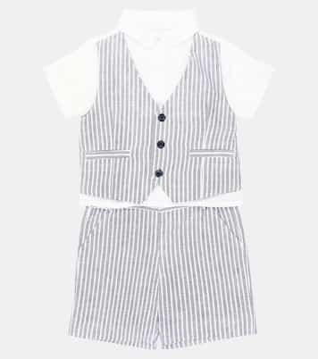 Bébé – Ensemble chemise et short en lin et coton | Patachou