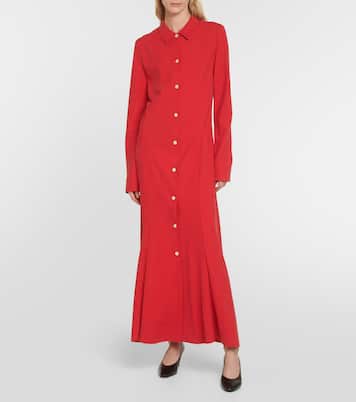 Vestido camisero Myra de seda | The Row