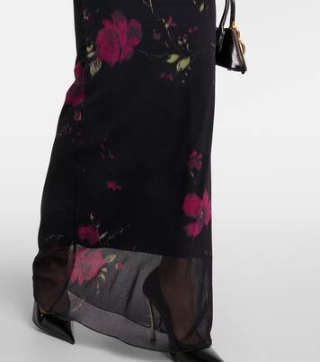 Bedruckte Robe aus Tüll | Blumarine