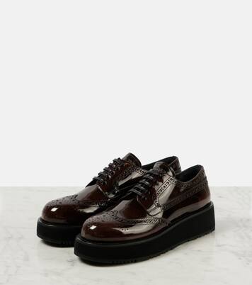 Leather brogues | Prada