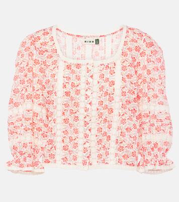 Jacques floral cotton voile top | Rixo