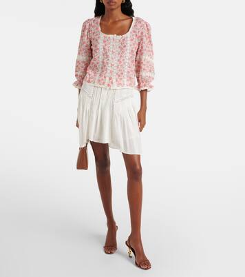 Jacques floral cotton voile top | Rixo