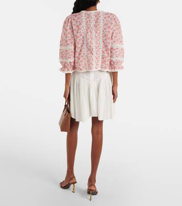 Jacques floral cotton voile top | Rixo