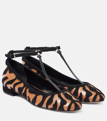 Polline animal print leather ballet flats | Ulla Johnson