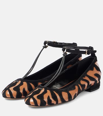 Polline animal print leather ballet flats | Ulla Johnson