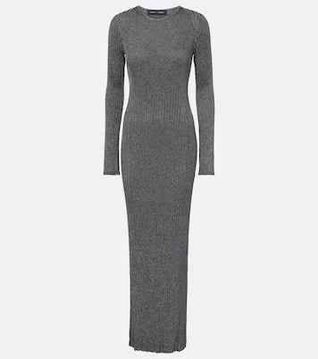 Joni ribbed-knit lamé maxi dress | Proenza Schouler