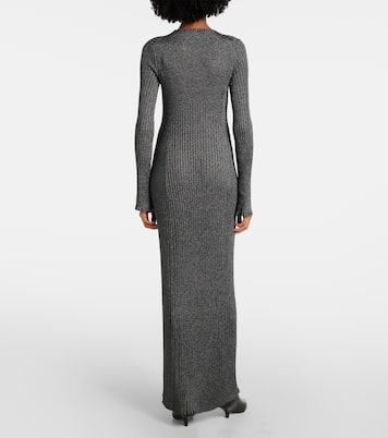 Joni ribbed-knit lamé maxi dress | Proenza Schouler