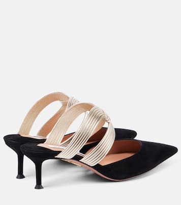 Esencia 50 suede mules | Aquazzura