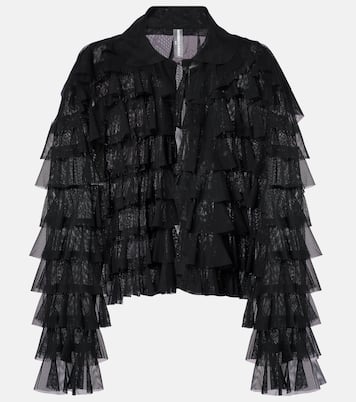 Oversized ruffled jacket | Norma Kamali