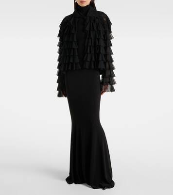 Oversized ruffled jacket | Norma Kamali