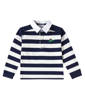 Edman striped cotton polo sweater | Bonpoint
