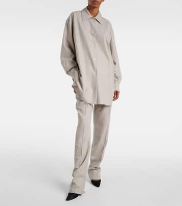 Norbert wool and cashmere straight pants | The Row