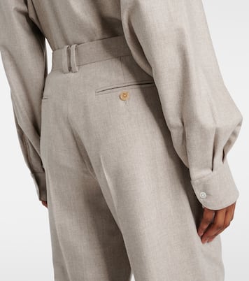 Norbert wool and cashmere straight pants | The Row