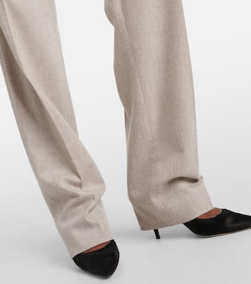 Norbert wool and cashmere straight pants | The Row
