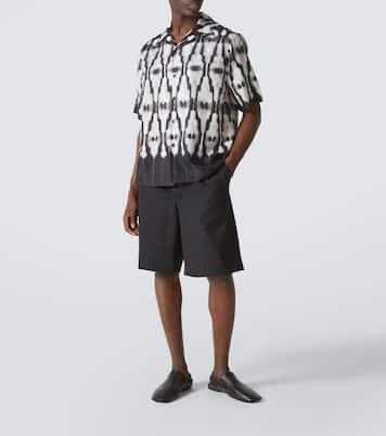 Camicia Ritual in cotone e seta con stampa | Commas