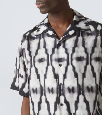 Camicia Ritual in cotone e seta con stampa | Commas