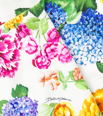 Floral cotton-blend flared pants | Dolce&Gabbana Kids