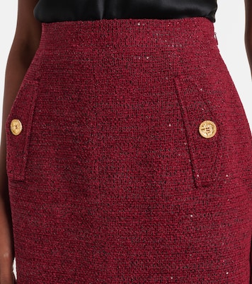 Bleistiftrock aus Tweed mit Pailletten | Alessandra Rich