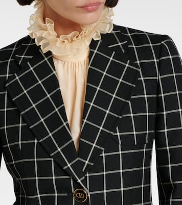Checked wool jacket | Valentino