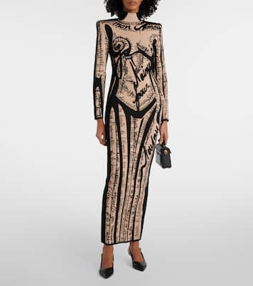 Abito lungo in maglia | Balmain